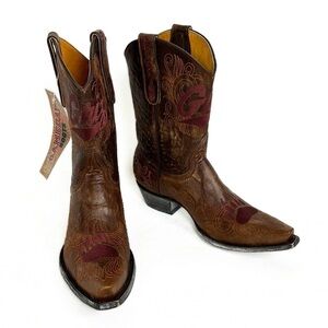 New Montana Grizzlies College Gameday Boots University Embroidered Cowboy Boots